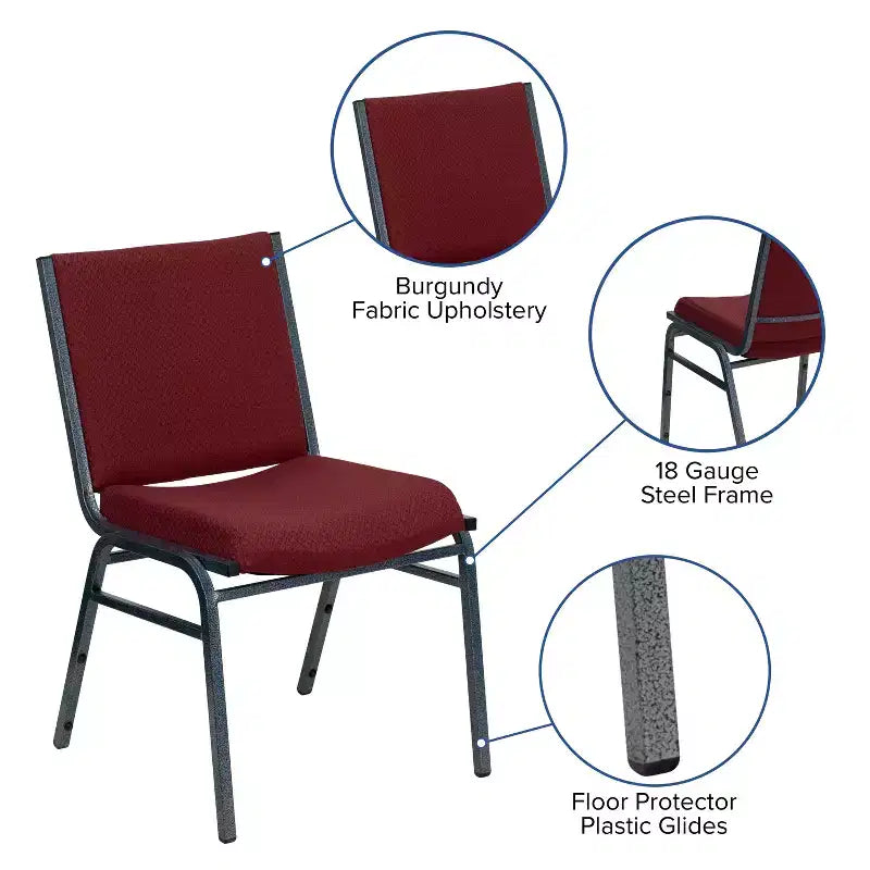Sedia impilabile impieghi gravosi HERCULES Series di Flash Furniture