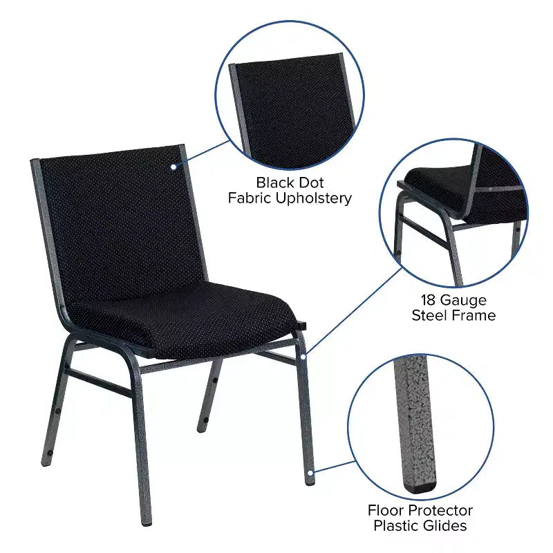 Sedia impilabile impieghi gravosi HERCULES Series di Flash Furniture