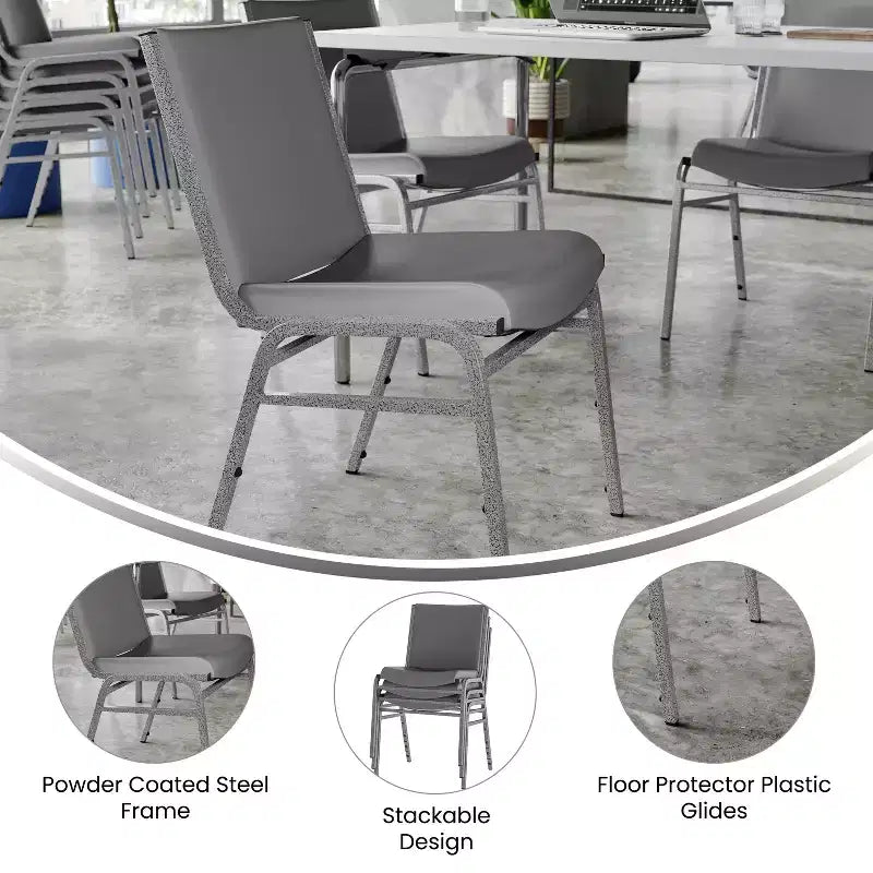 Sedia impilabile impieghi gravosi HERCULES Series di Flash Furniture