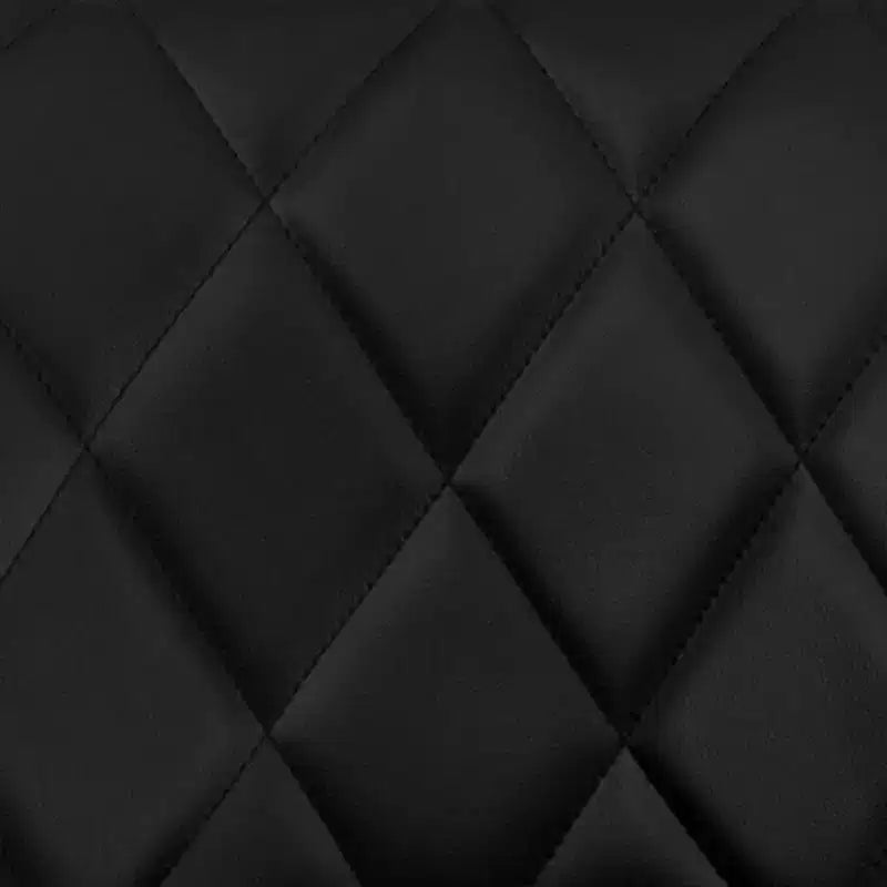 Flash Furniture Sgabello da bar contemporaneo con seduta a secchiello in vinile regolabile in altezza con schienale a motivo a diamante e base cromata