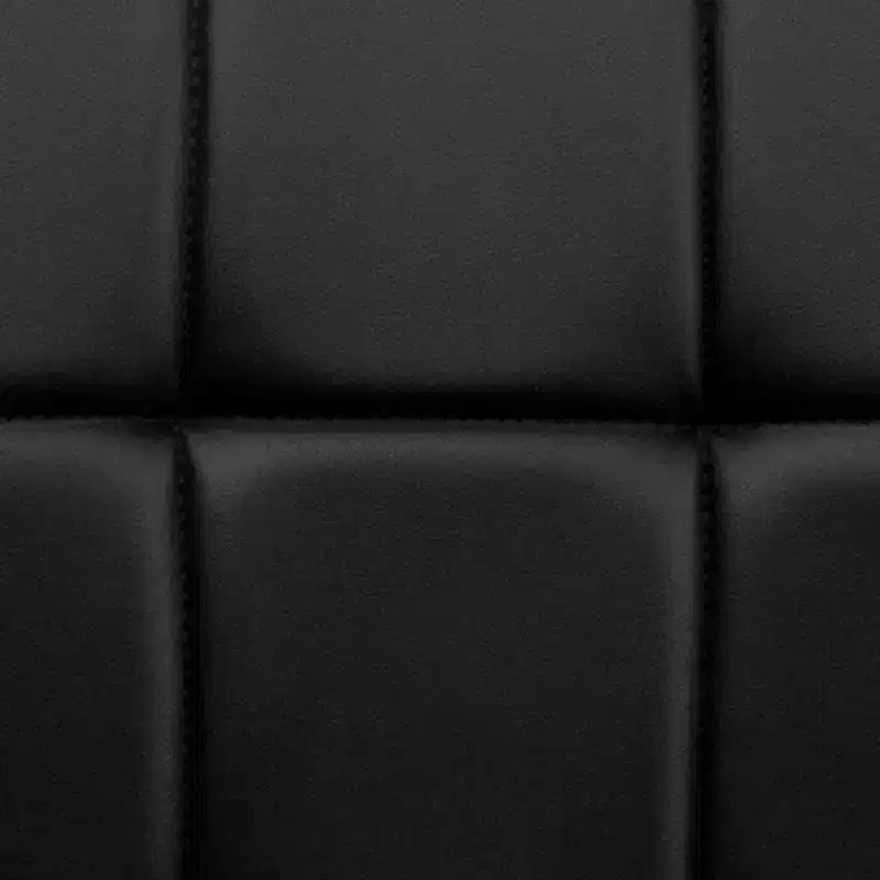 Flash Furniture Sgabello da Bar Moderno in Vinile Trapuntato Regolabile in Altezza con Base Cromata