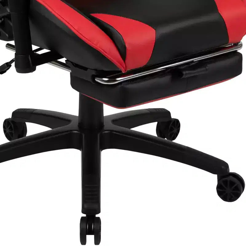 Scrivania Emma e Oliver - Scrivania da gaming, portabicchieri, gancio per cuffie e sedia reclinabile