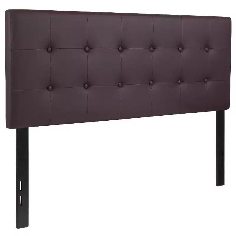 Testiera imbottita Emma and Oliver Button Tufted