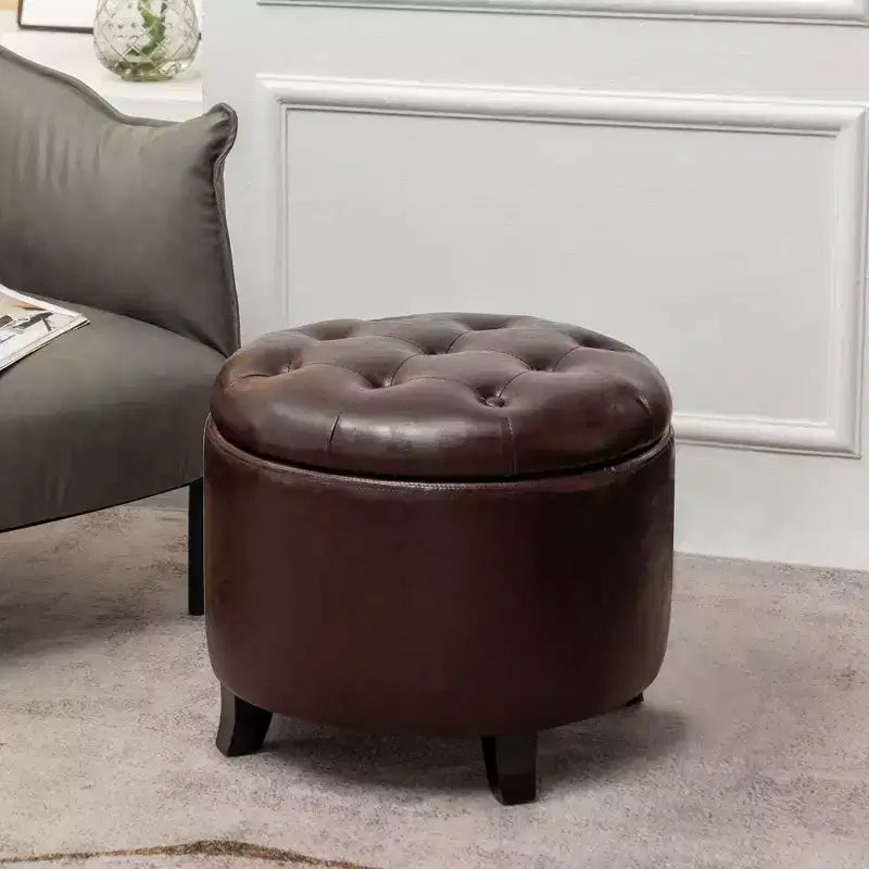 Pouf contenitore rotondo Designs4Comfort - Breighton Home