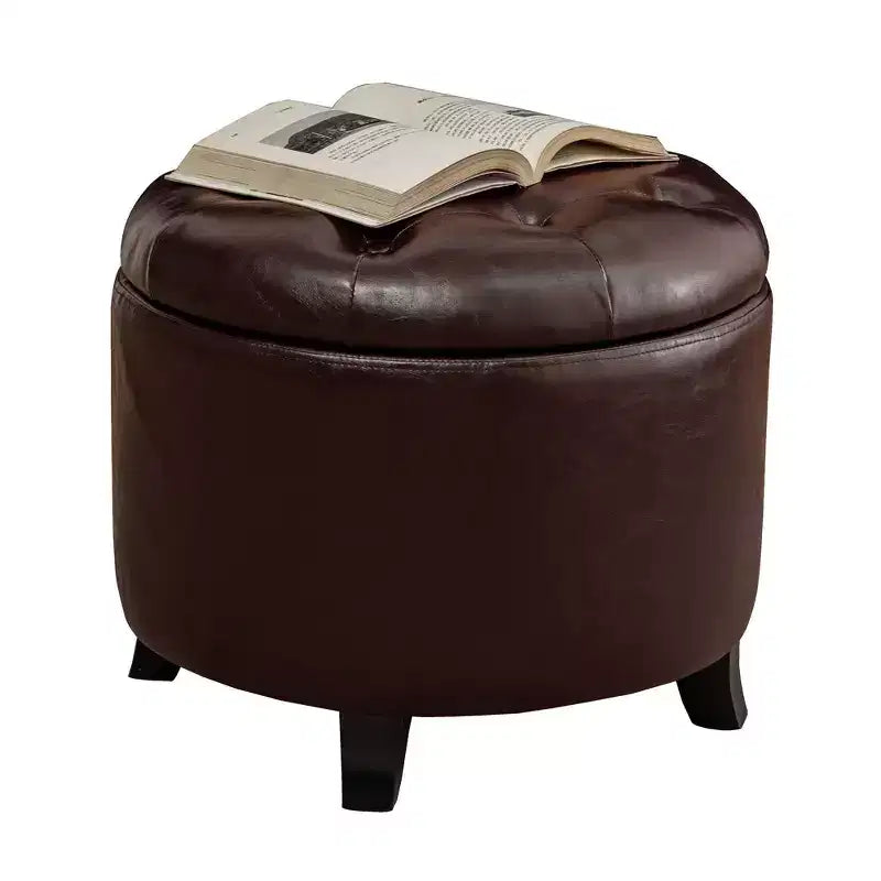 Pouf contenitore rotondo Designs4Comfort - Breighton Home
