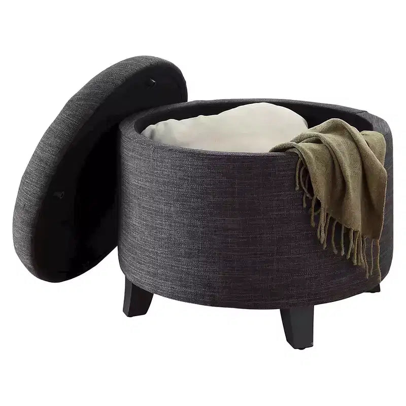 Pouf contenitore rotondo Designs4Comfort - Breighton Home