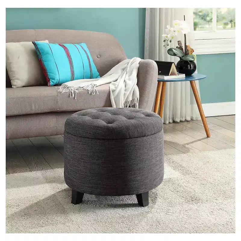 Pouf contenitore rotondo Designs4Comfort - Breighton Home