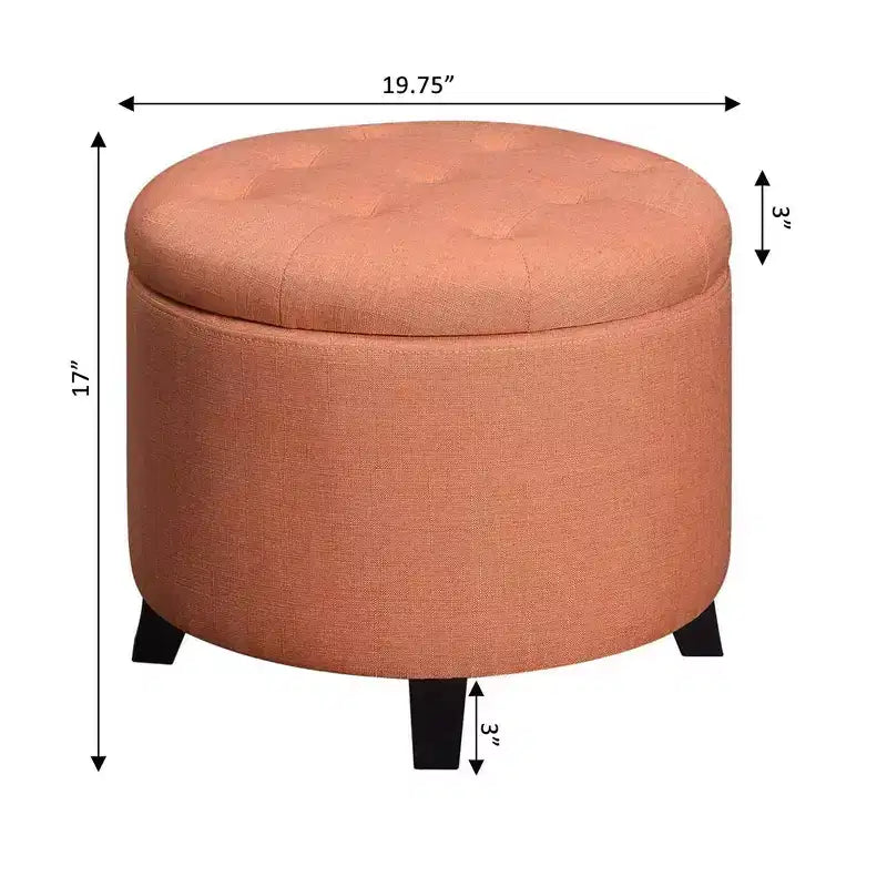 Pouf contenitore rotondo Designs4Comfort - Breighton Home