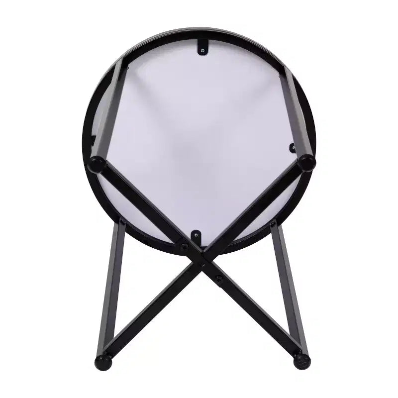 Tavolino Merrick Lane con struttura rotonda a croce