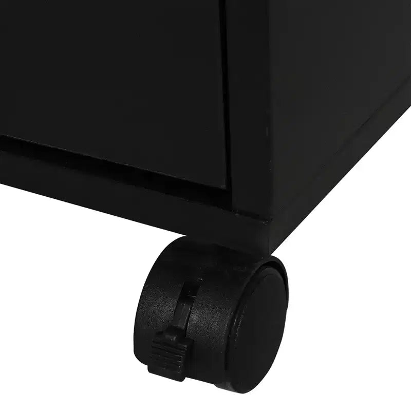 HOMCOM Cassettiera da Ufficio a 5 Cassetti con Stile Moderno Minimalista Nordico e Ruote