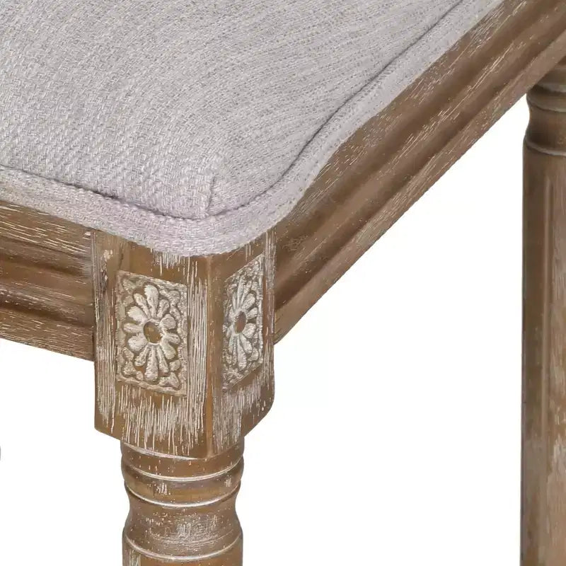 Set di 2 sedie da pranzo imbottite in legno e canna Regina stile country francese - Christopher Knight Home