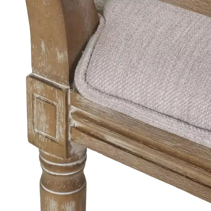 Set di 2 sedie da pranzo imbottite in legno e canna Regina stile country francese - Christopher Knight Home