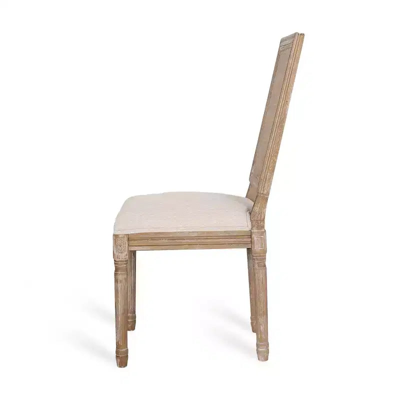 Set di 2 sedie da pranzo imbottite in legno e canna Regina stile country francese - Christopher Knight Home