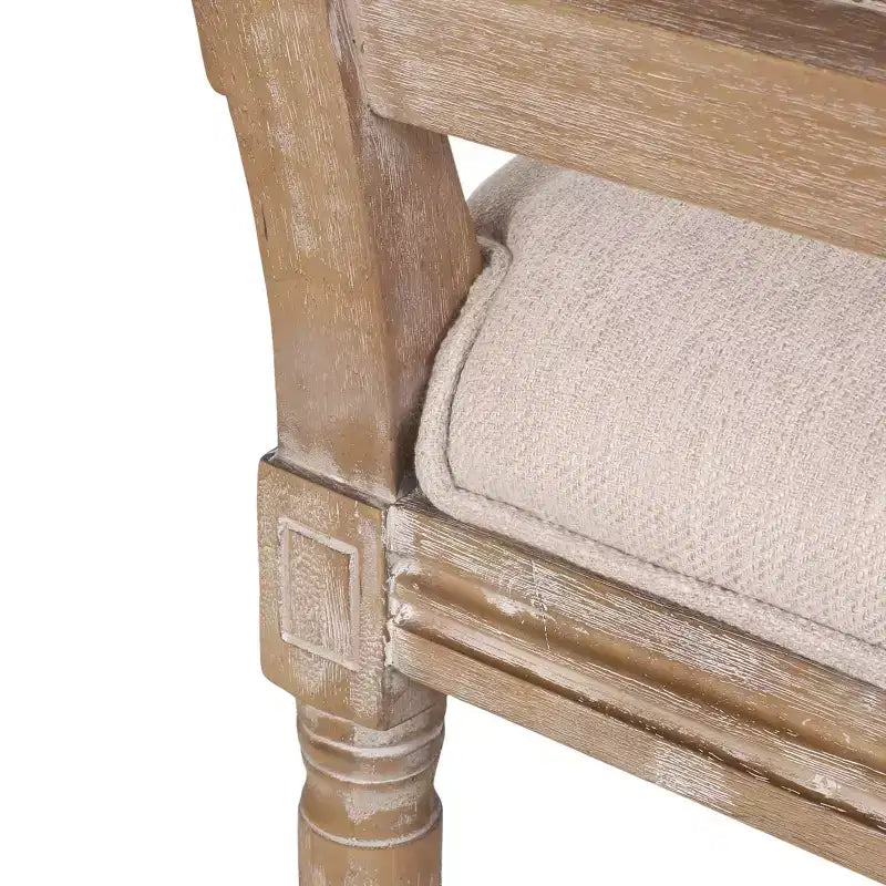 Set di 2 sedie da pranzo imbottite in legno e canna Regina stile country francese - Christopher Knight Home