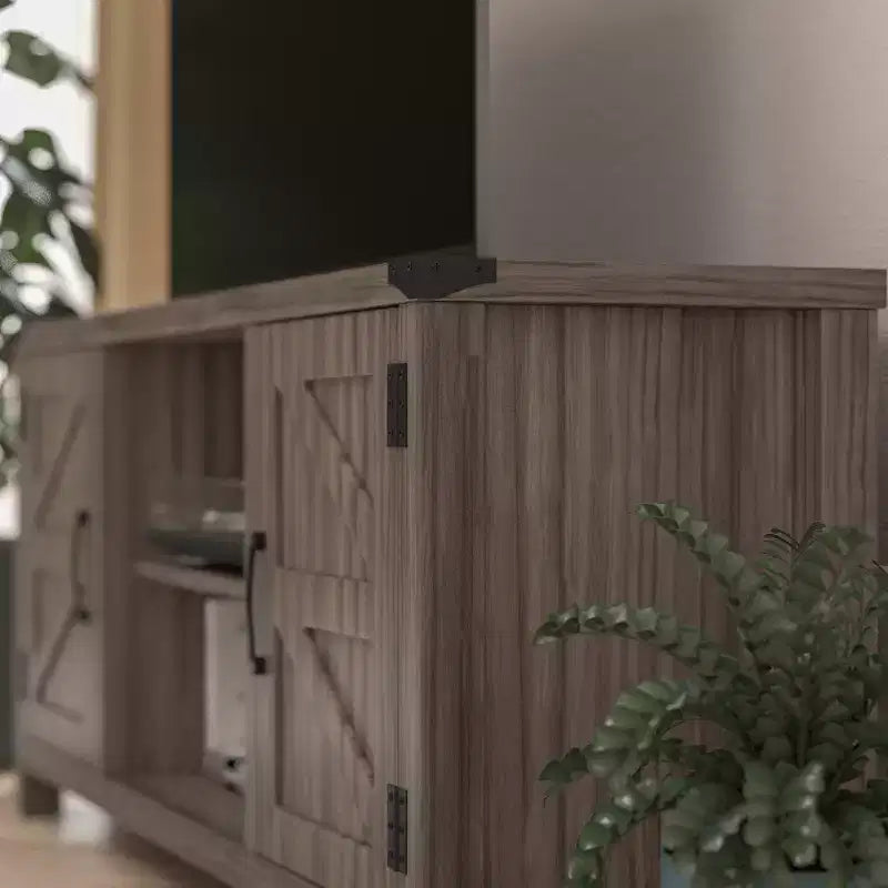 Merrick Lane Mobile TV con ante scorrevoli da 59" per TV fino a 65"