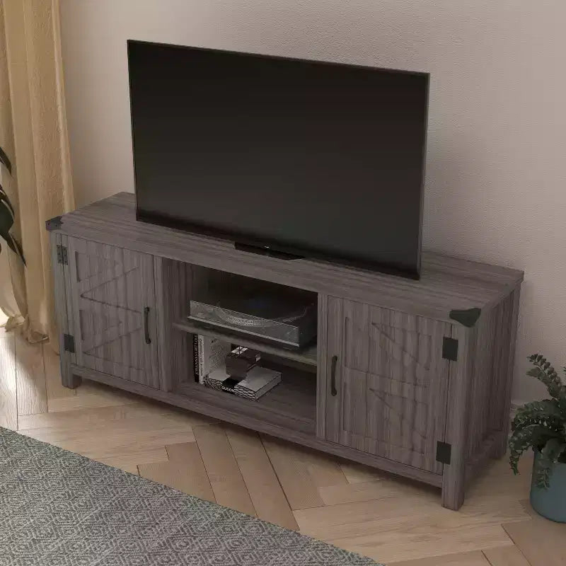 Merrick Lane Mobile TV con ante scorrevoli da 59" per TV fino a 65"