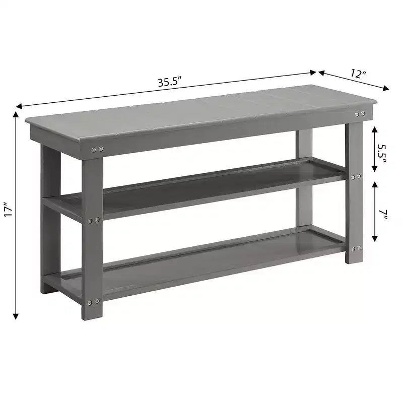 Panca da Ingresso Oxford con Ripiani - Breighton Home