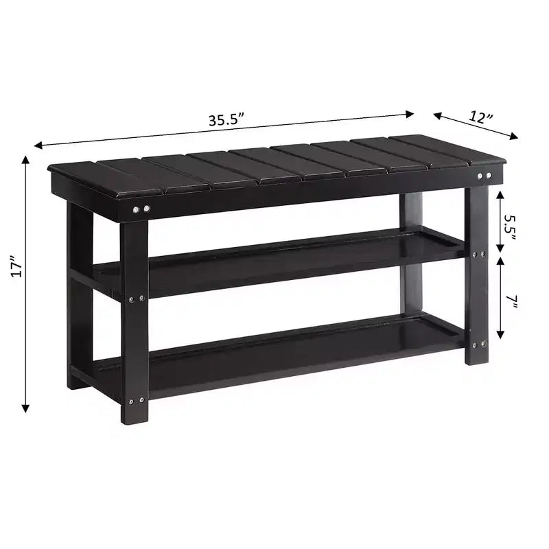 Panca da Ingresso Oxford con Ripiani - Breighton Home