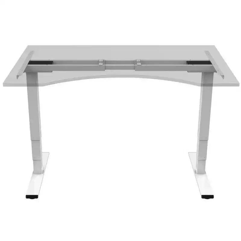 Monoprice Scrivania Sit-Stand a 3 stadi con doppio motore, v2, bianco | Ergonomica per casa, ufficio, postazione di lavoro – Collezione Workstream