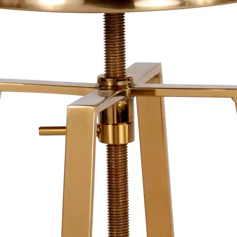 Sgabello da bar in stile industriale Merrick Lane con sedile girevole regolabile in altezza