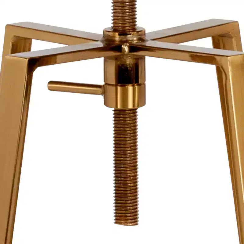 Sgabello da bar in stile industriale Merrick Lane con sedile girevole regolabile in altezza