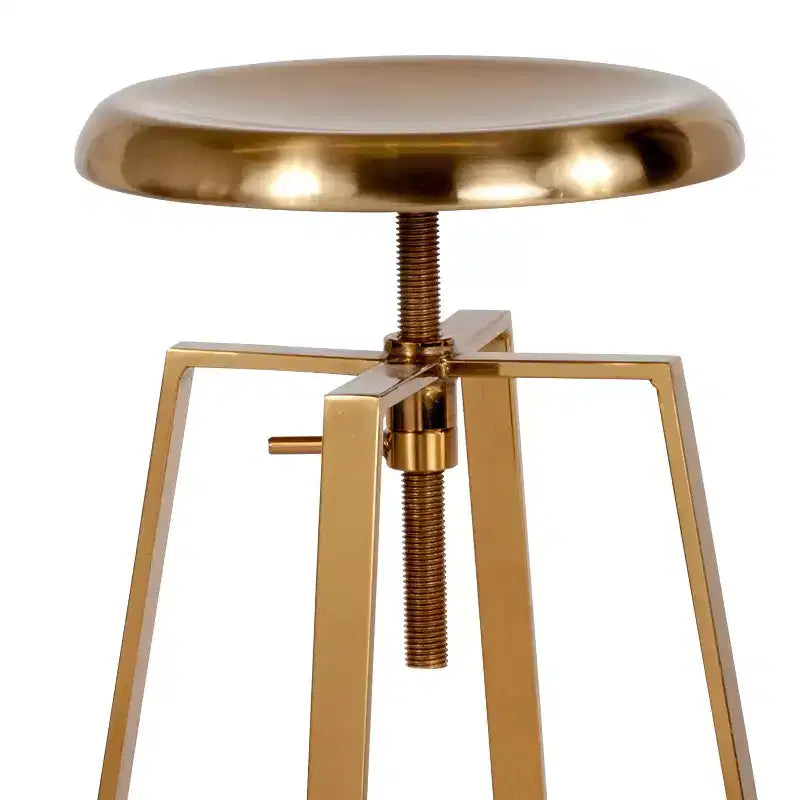 Sgabello da bar in stile industriale Merrick Lane con sedile girevole regolabile in altezza