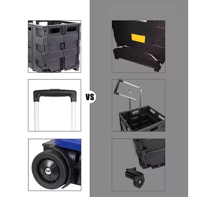 dbest products Quik Cart carrello pieghevole con ruote per insegnanti Borsa a carrello Cesto capacità 36 kg
