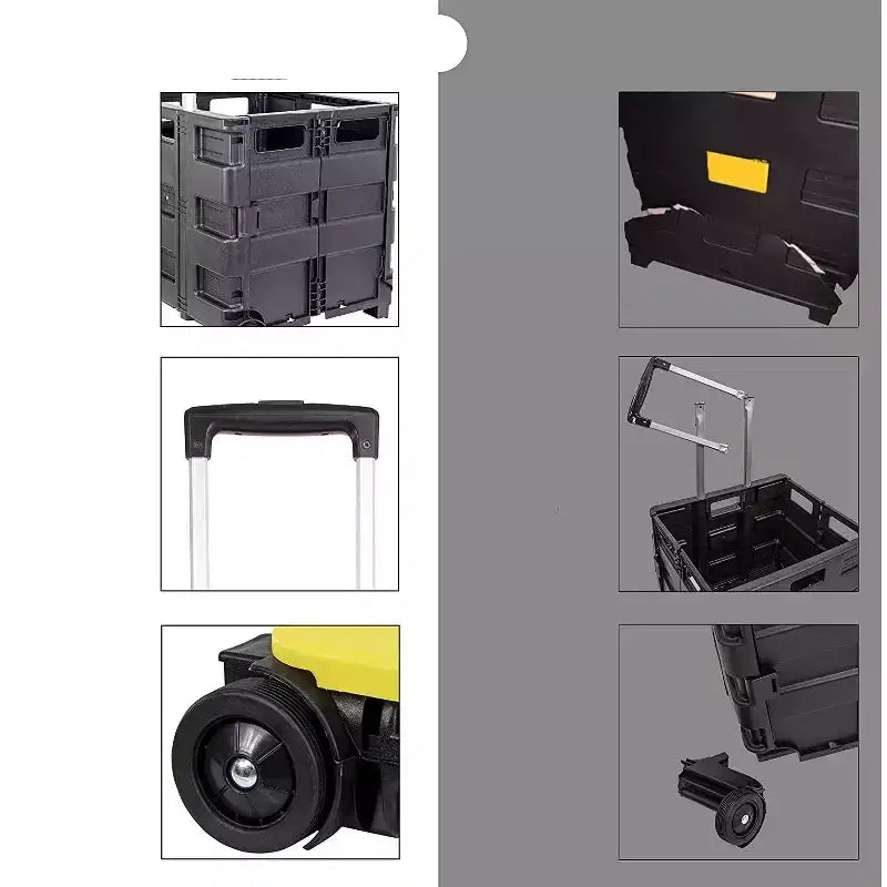 dbest products Quik Cart carrello pieghevole con ruote per insegnanti Borsa a carrello Cesto capacità 36 kg