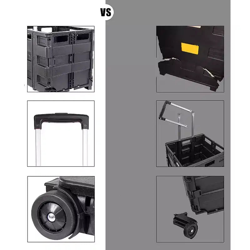dbest products Quik Cart carrello pieghevole con ruote per insegnanti Borsa a carrello Cesto capacità 36 kg