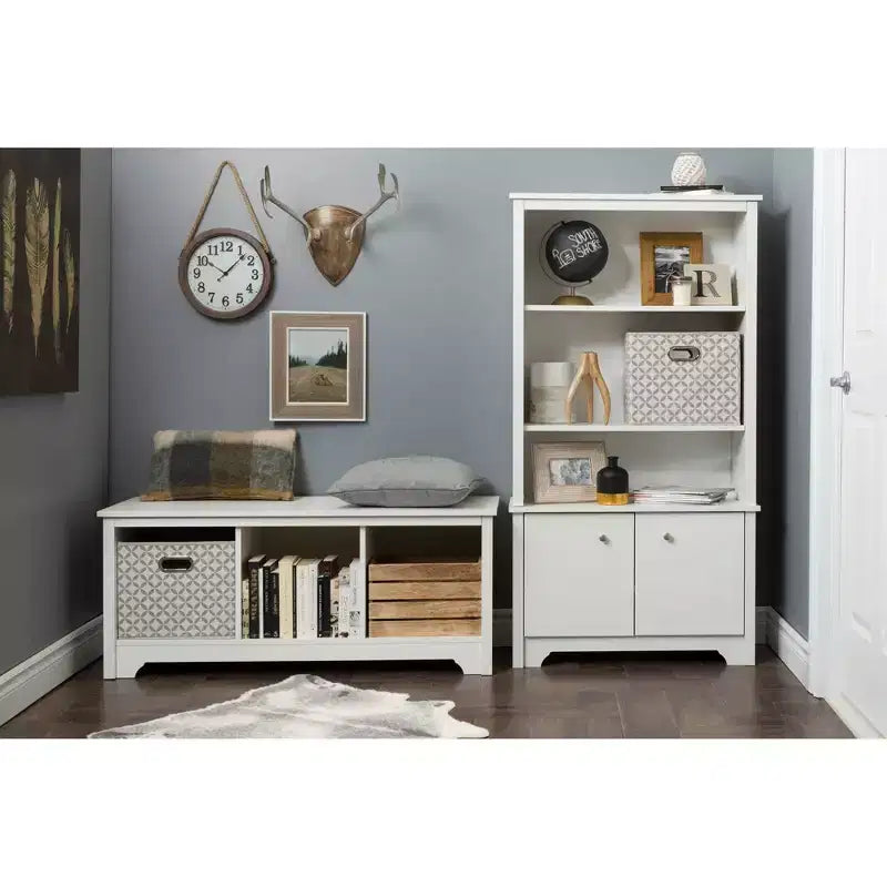 Libreria Vito a 3 ripiani con ante - South Shore