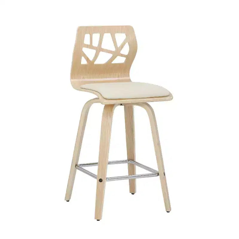 Set di 2 sgabelli da bar Folia con altezza bancone imbottiti - Lumisource