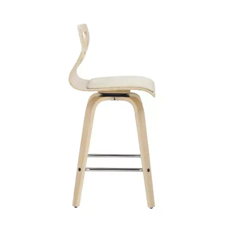 Set di 2 sgabelli da bar Folia con altezza bancone imbottiti - Lumisource