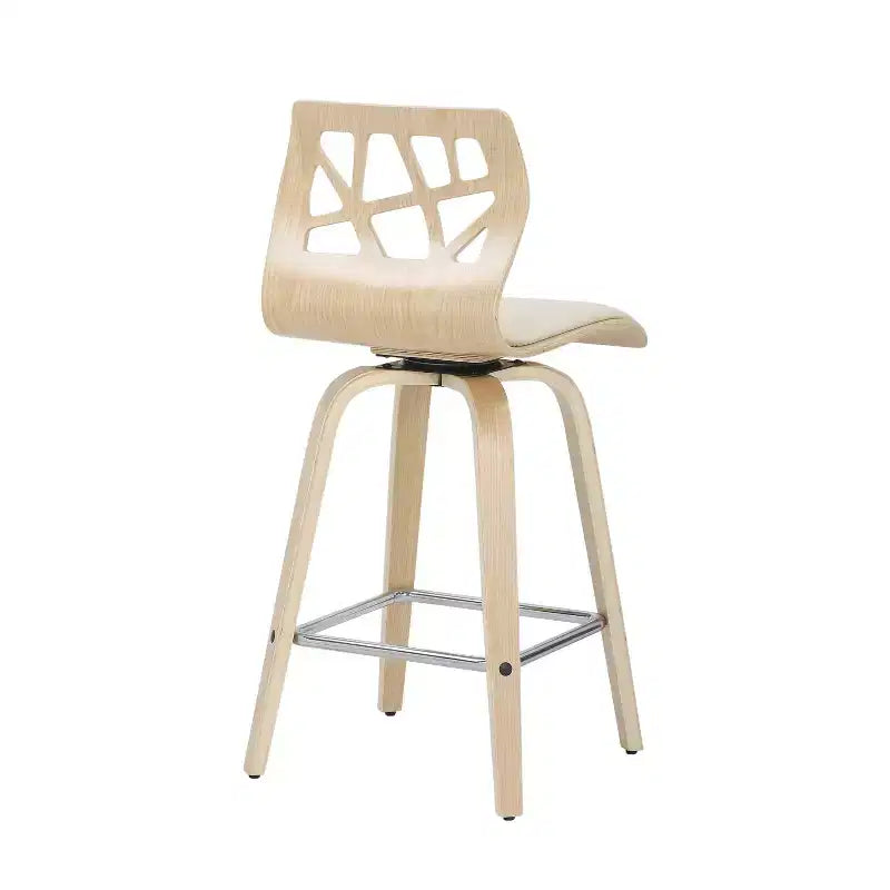 Set di 2 sgabelli da bar Folia con altezza bancone imbottiti - Lumisource
