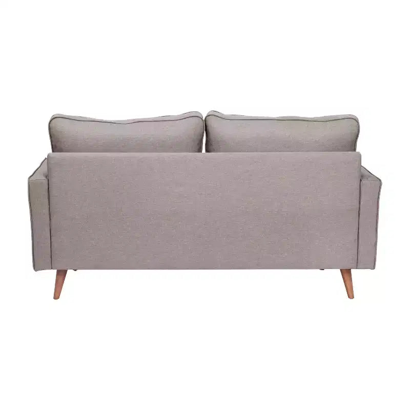 Divanetto Flash Furniture Hudson in Stile Moderno Mid-Century con Rivestimento Trapuntato e Gambe in Legno Massello