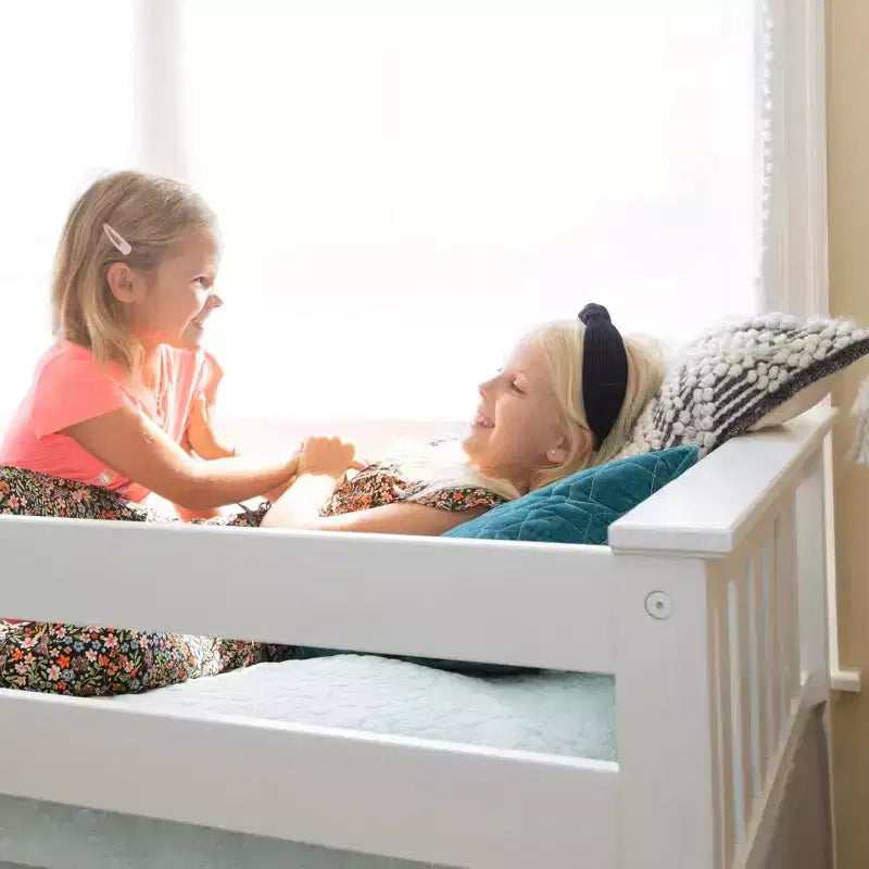 Max & Lily Letto a soppalco singolo, letti a soppalco in legno massiccio con scaletta per bambini, non è necessaria la rete a molle