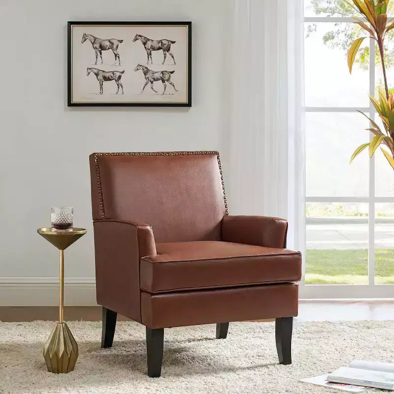 Poltrona imbottita in legno Celadon | ART OF LIVING DESIGNS