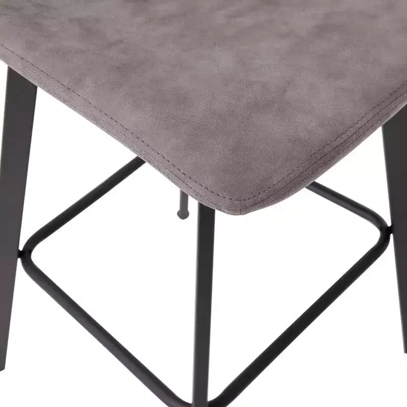 Set di 2 sgabelli moderni Merrick Lane con sedili avvolgenti e schienale basso e telai in ferro