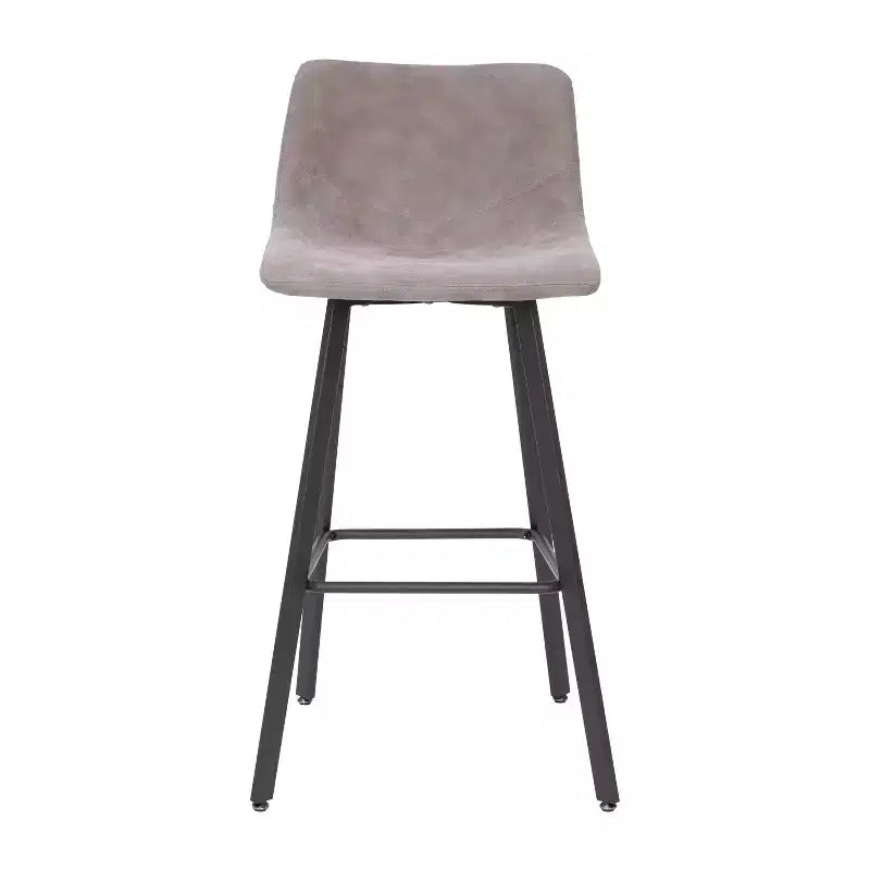 Set di 2 sgabelli moderni Merrick Lane con sedili avvolgenti e schienale basso e telai in ferro
