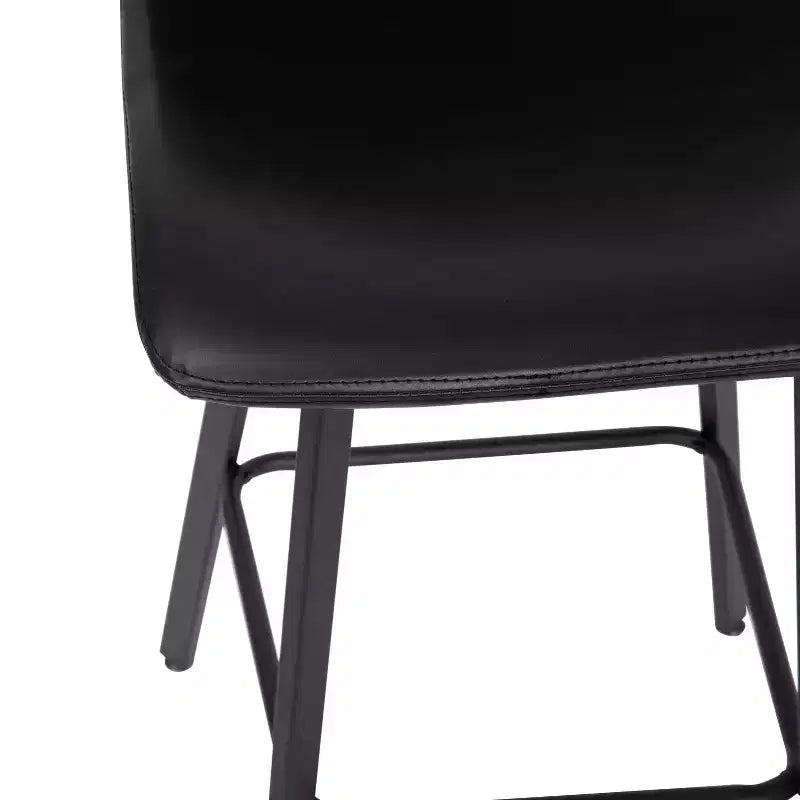 Set di 2 sgabelli moderni Merrick Lane con sedili avvolgenti e schienale basso e telai in ferro