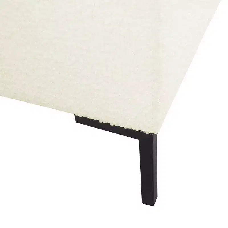 Panca contenitore media con gambe in metallo - HomePop