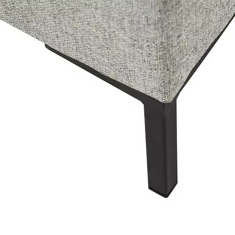 Panca contenitore media con gambe in metallo - HomePop