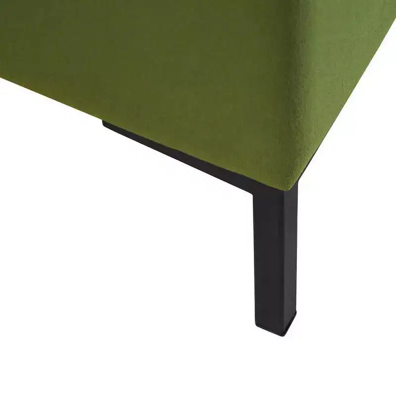 Panca contenitore media con gambe in metallo - HomePop