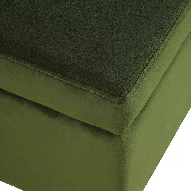 Panca contenitore media con gambe in metallo - HomePop