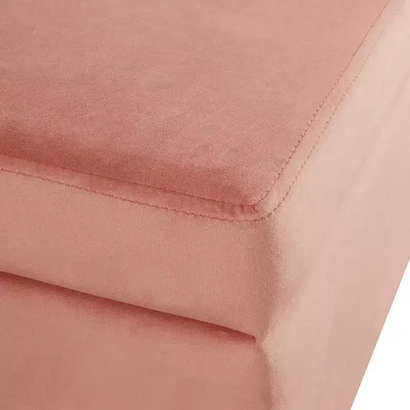 Panca contenitore media con gambe in metallo - HomePop