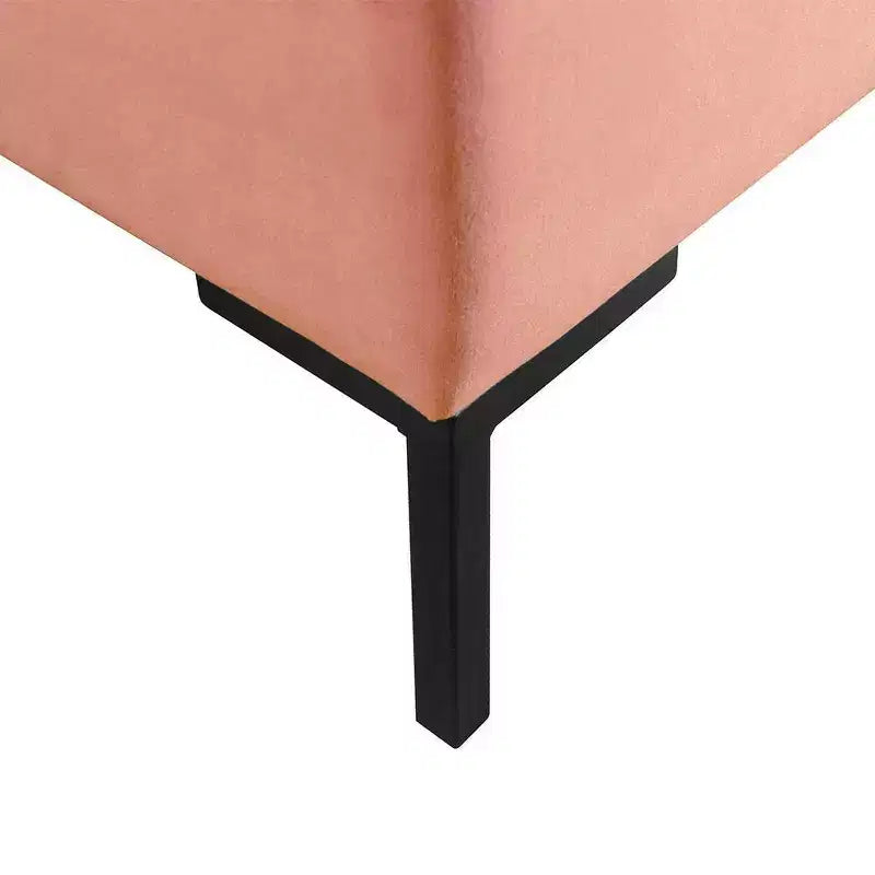Panca contenitore media con gambe in metallo - HomePop