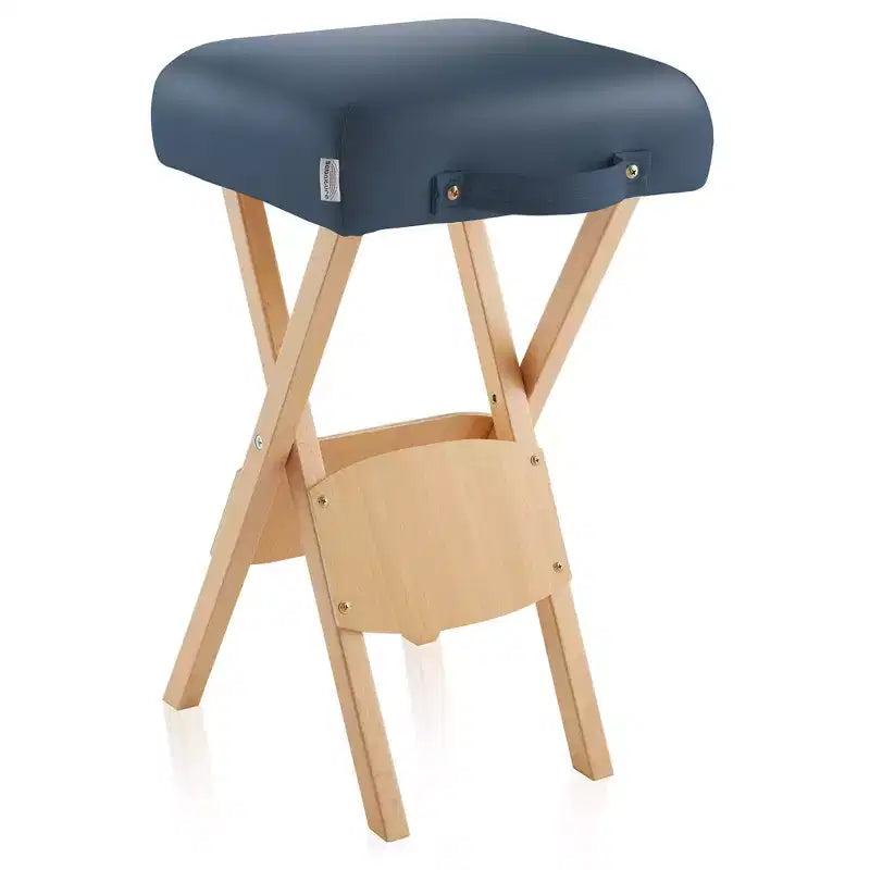 Sgabello per massaggi pieghevole in legno Saloniture con custodia per il trasporto