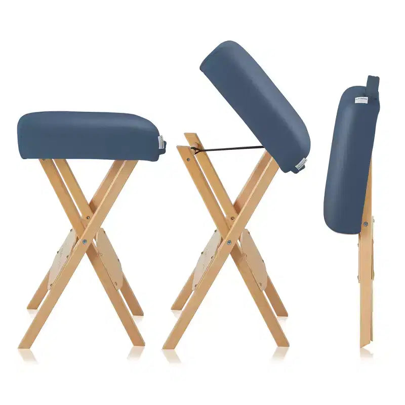 Sgabello per massaggi pieghevole in legno Saloniture con custodia per il trasporto
