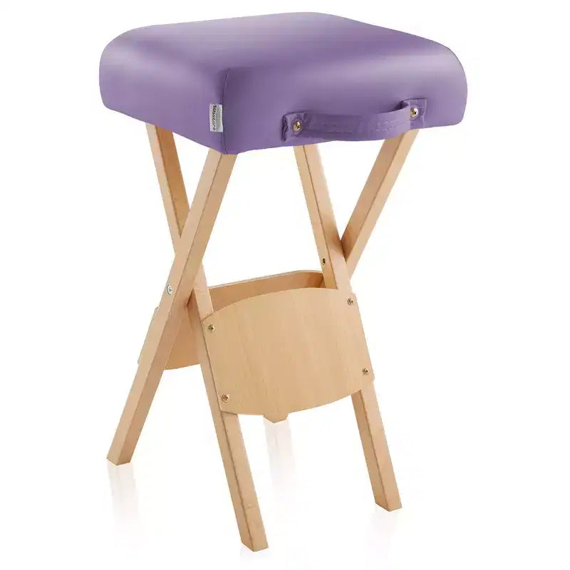 Sgabello per massaggi pieghevole in legno Saloniture con custodia per il trasporto