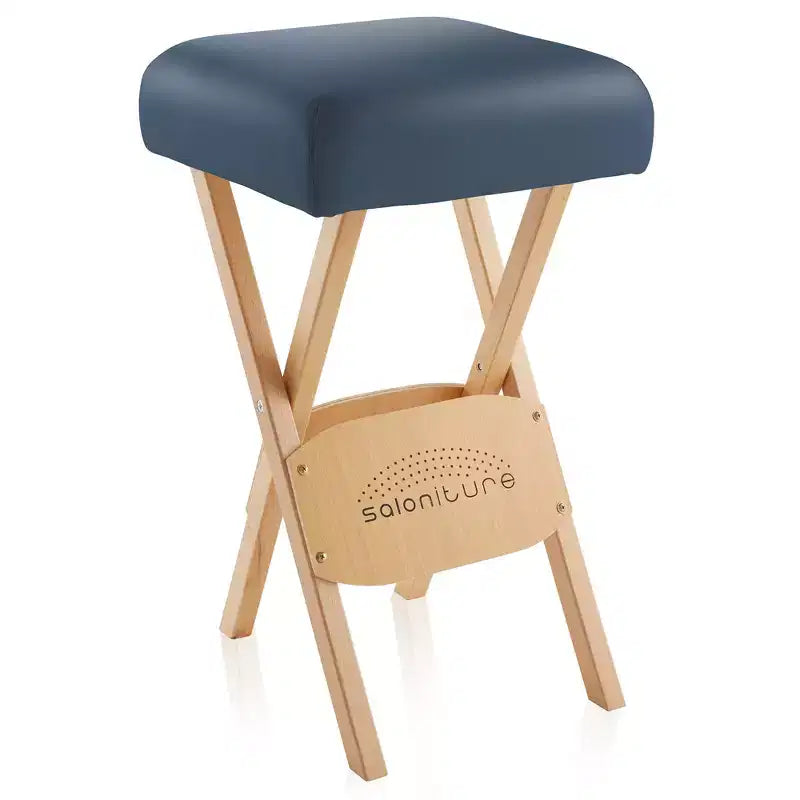 Sgabello per massaggi pieghevole in legno Saloniture con custodia per il trasporto