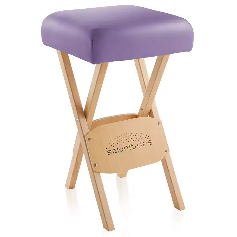 Sgabello per massaggi pieghevole in legno Saloniture con custodia per il trasporto